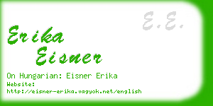 erika eisner business card